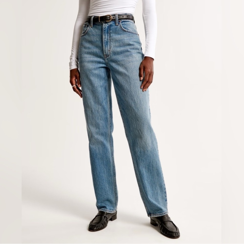 Abercrombie curve love The 90s straight ultra high rise size 31 jeans